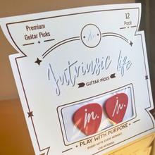 Load image into Gallery viewer, Intrinsic Life Premium Red Guitar Picks — 12 Pack for Electric, Acoustic &amp; Bass Guitar
