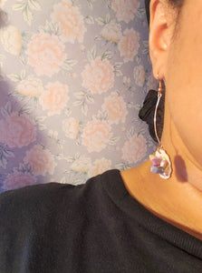 Geode Crystal Frame Earrings