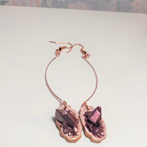 Geode Crystal Frame Earrings