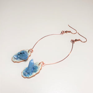 Geode Crystal Frame Earrings
