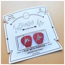 Load image into Gallery viewer, Intrinsic Life Premium Red Guitar Picks — 12 Pack for Electric, Acoustic &amp; Bass Guitar
