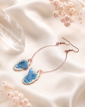 Load image into Gallery viewer, Polymer Clay Crystal Geode Earrings - Handmade Lightweight Statement Earrings
