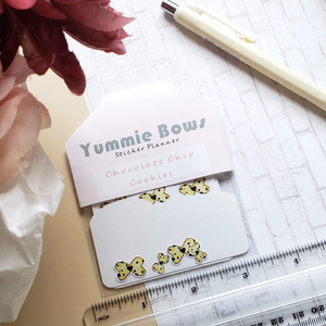 Yummie Bow Chocolate Chip Cookies Sticker Planner